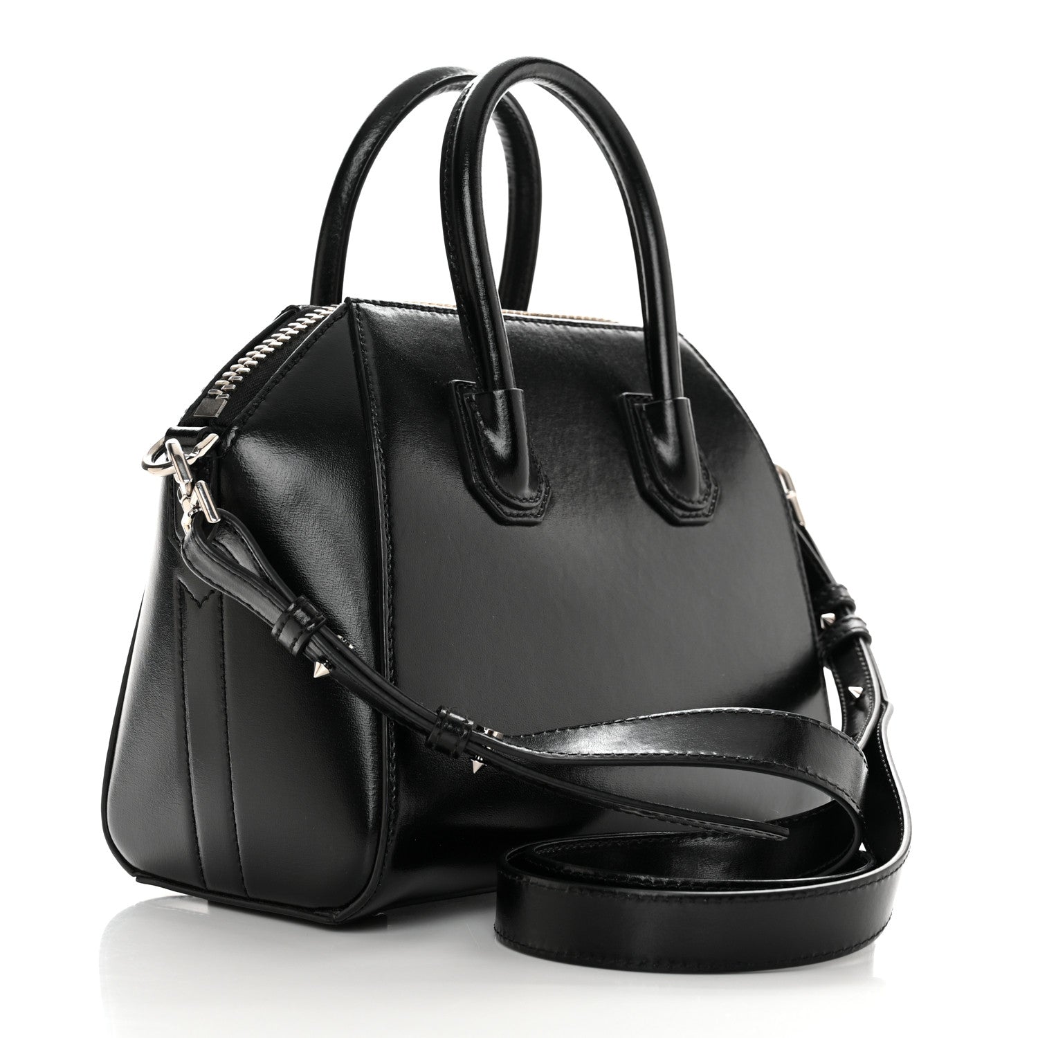 Givenchy Shiny Lord Calfskin Mini Antigona Black 2 of 11