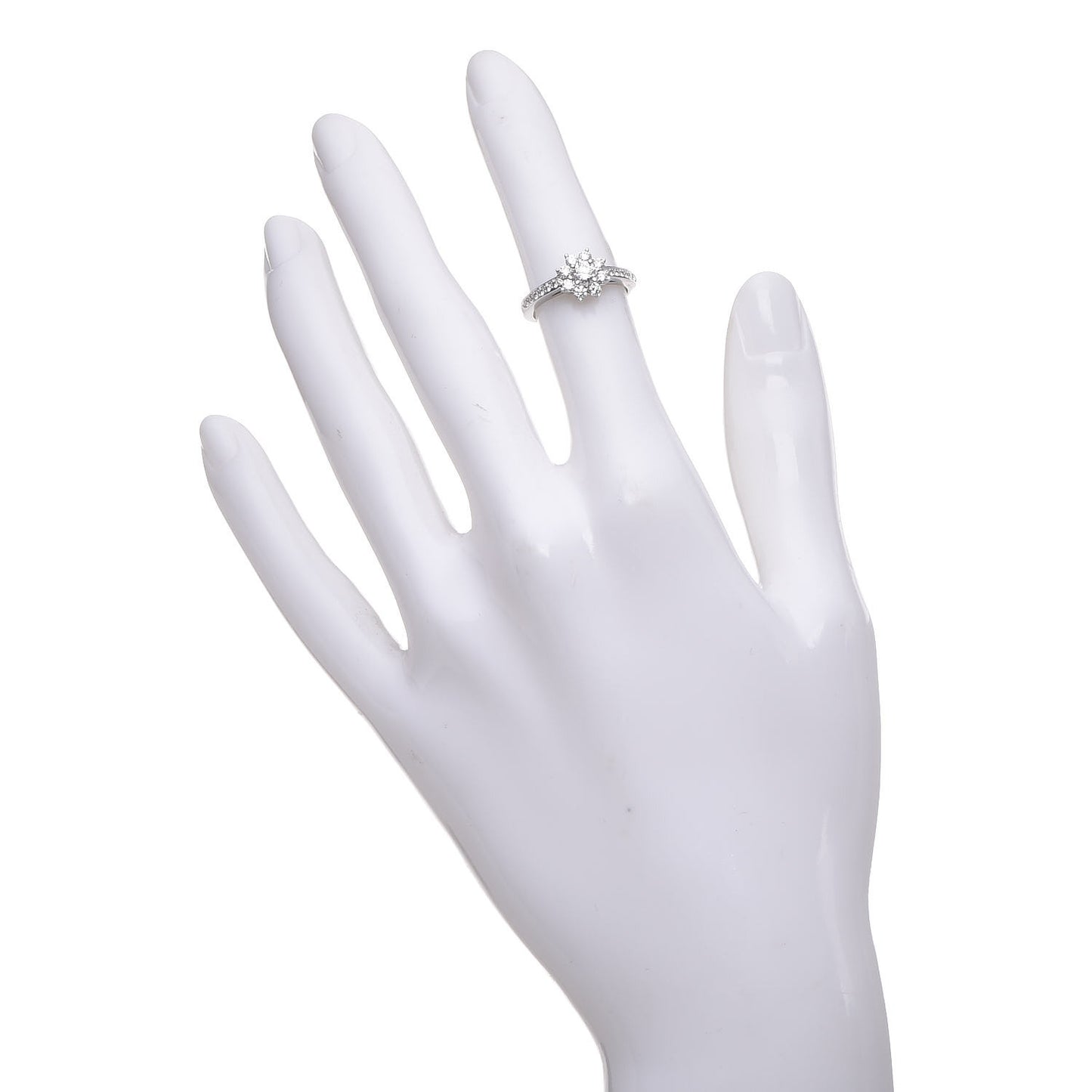 Platinum Diamond Flora Ring 48 4.5