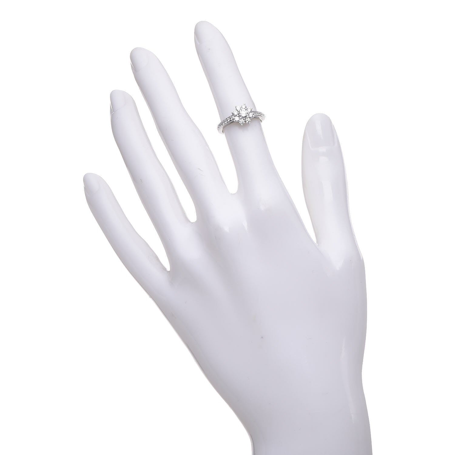 Tiffany Platinum Diamond Flora Ring 48 4.5 2 of 6