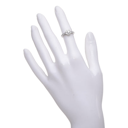 Tiffany Platinum Diamond Flora Ring 48 4.5 2 of 6