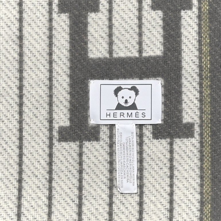 Wool Cashmere Avalon Passe-Passe Blanket Naturel