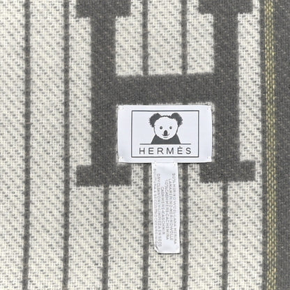 Hermes Wool Cashmere Avalon Passe-Passe Blanket Naturel 3 of 3