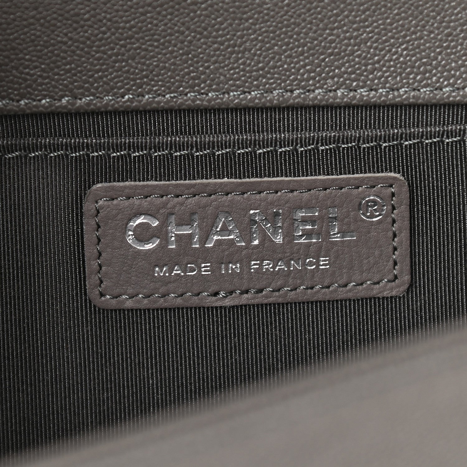 Chanel Caviar Quilted Medium Boy Flap Grey 6 of 9