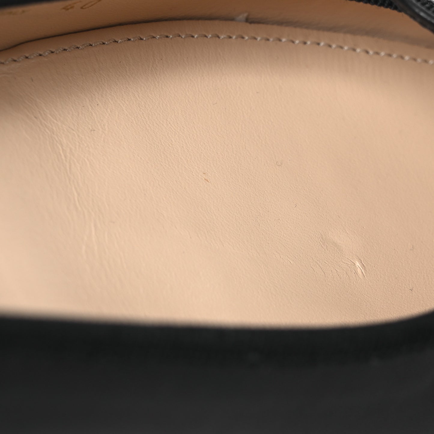 Nappa Vernice Cap Toe Logo Bow Ballerina Flats 40 Black