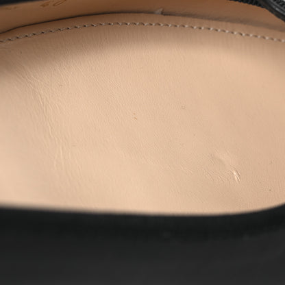 Prada Nappa Vernice Cap Toe Logo Bow Ballerina Flats 40 Black 11 of 14