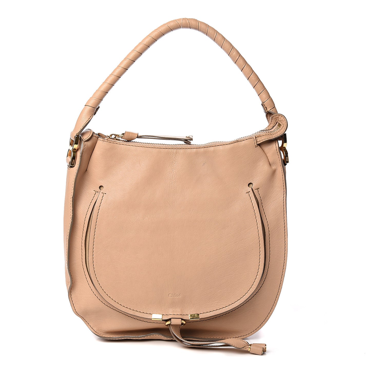 Calfskin Medium Marcie Nude Hobo Blondie Beige