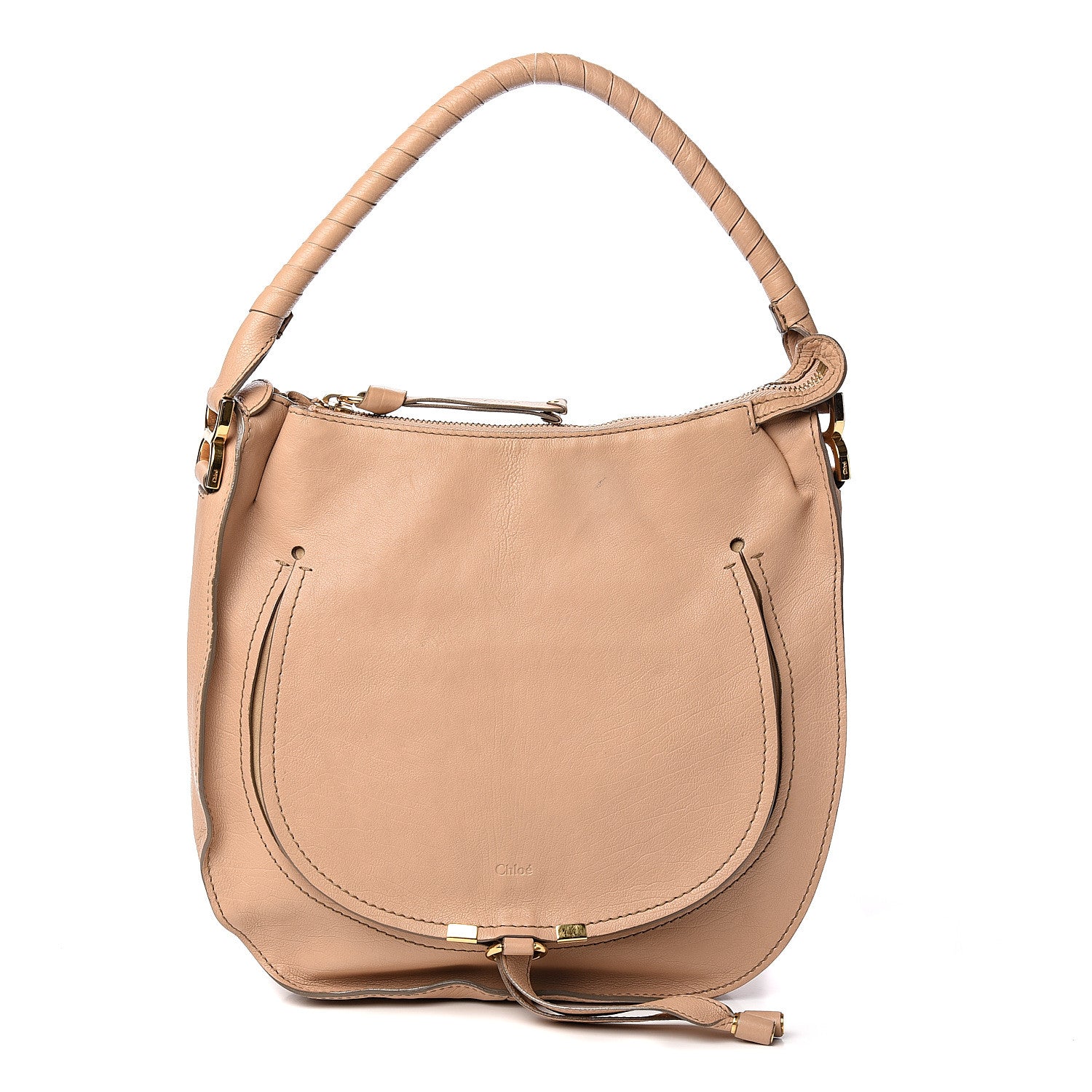 Chloe Calfskin Medium Marcie Nude Hobo Blondie Beige 1 of 10