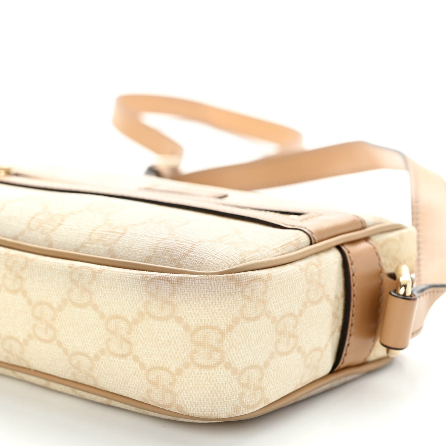 GG Plus Monogram Small Shoulder Bag White