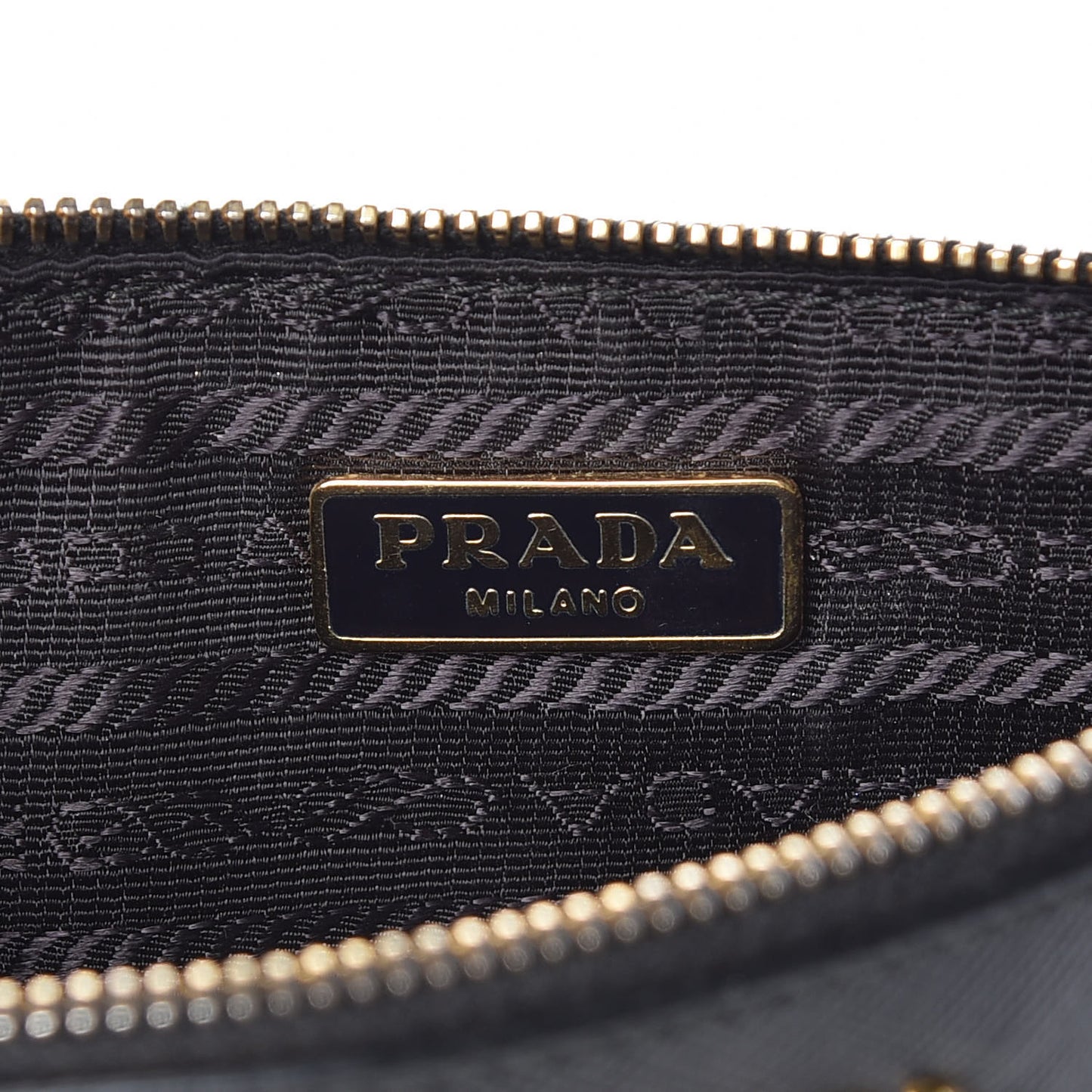 Saffiano Zip Pouch Black