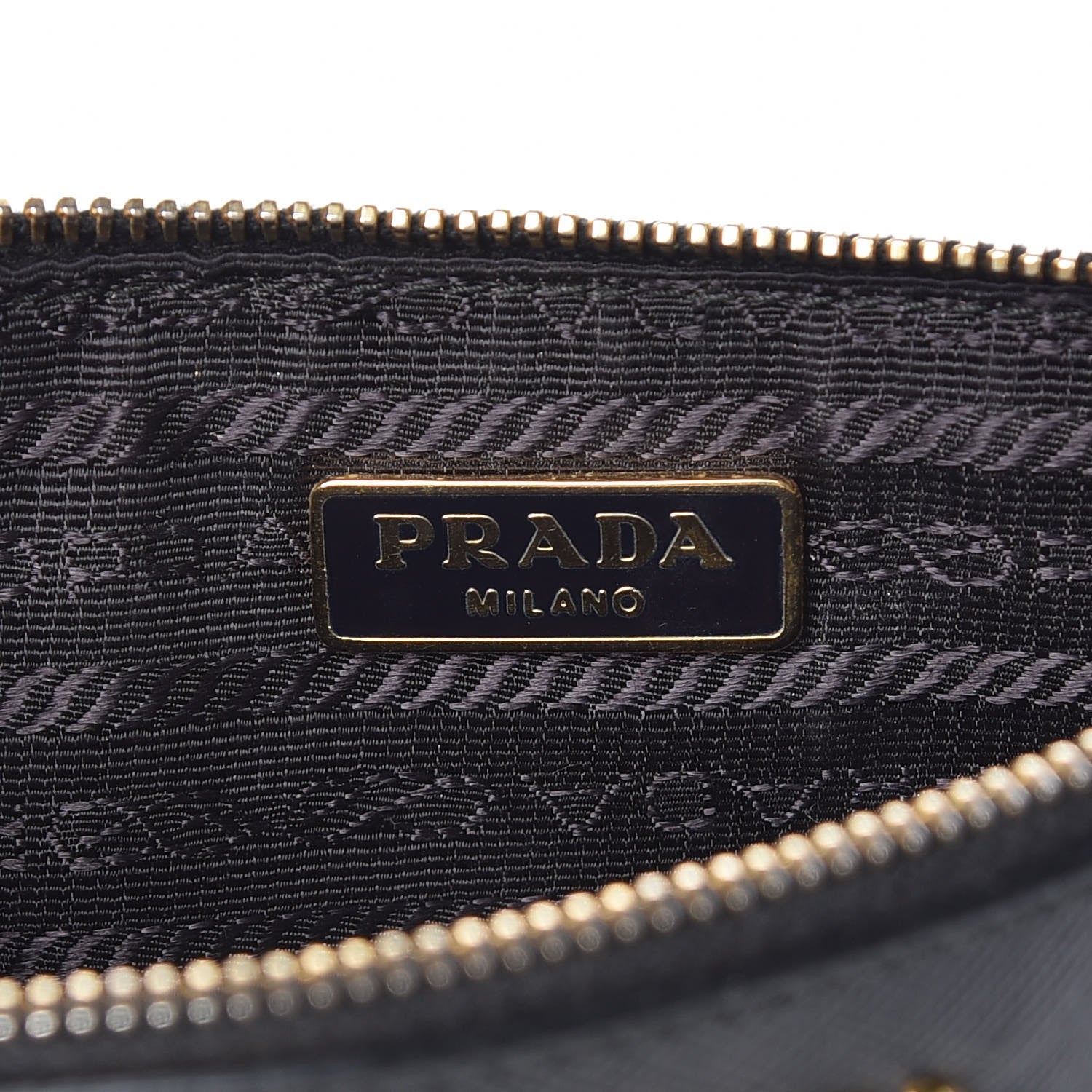 Prada Saffiano Zip Pouch Black 6 of 7