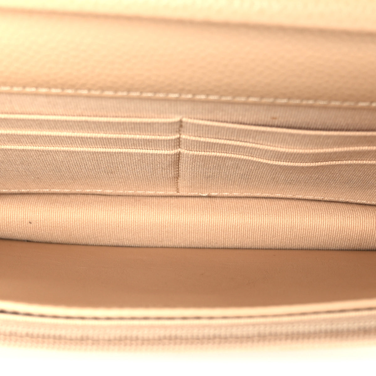 Chanel Caviar Quilted Wallet on Chain WOC Beige 4 of 10