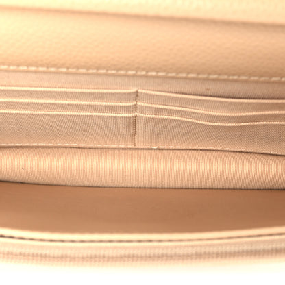 Chanel Caviar Quilted Wallet on Chain WOC Beige 4 of 10