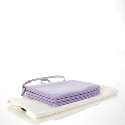 Celine Lambskin Large Trio Crossbody Bag Lilac 4 of 7