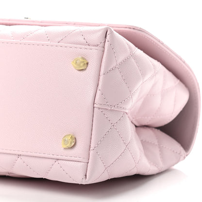 Chanel Caviar Quilted Small Coco Handle Flap Light Pink 9 of 9
