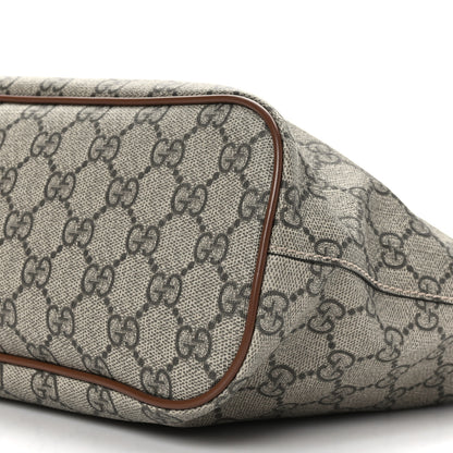 Gucci Soft GG Supreme Monogram Small Crossbody Tote Beige Cuir 9 of 9