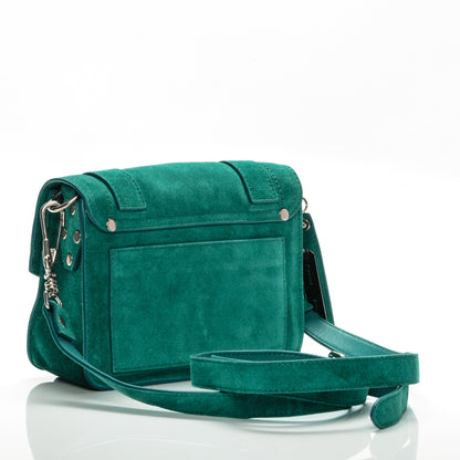 Proenza Schouler Suede PS1 Mini Pouch Messenger Bag Malachite 3 of 7