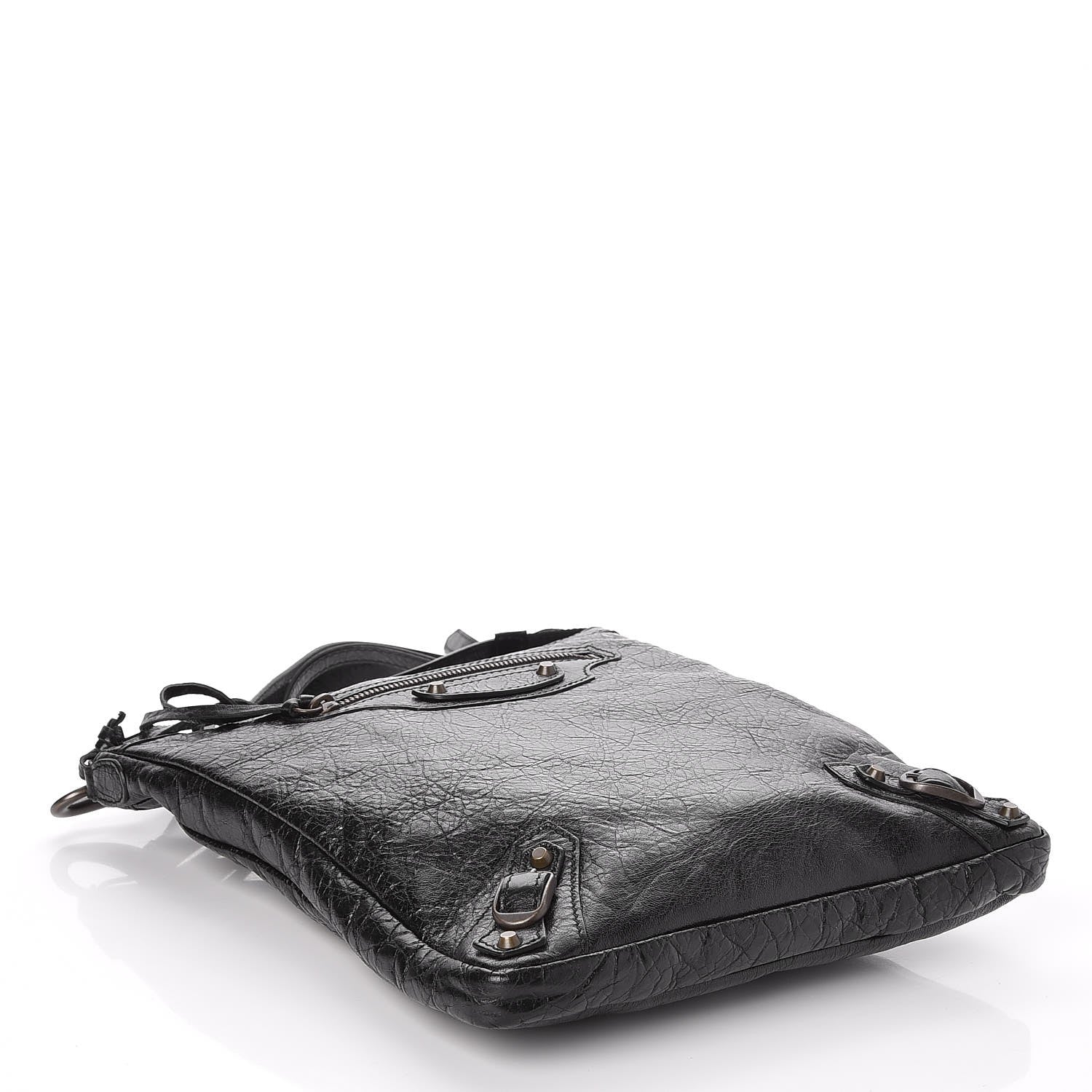 Balenciaga Agneau Classic Hardware Flat Crossbody Black 4 of 7