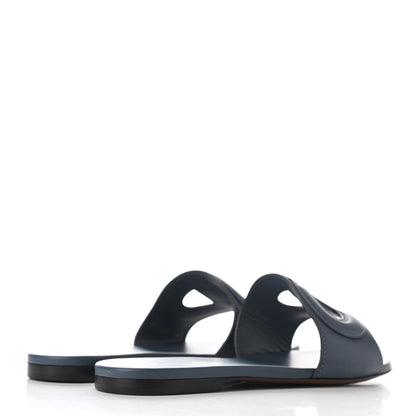 Christian Dior Calfskin D-Club Mule Sandal 36.5 Navy 4 of 9
