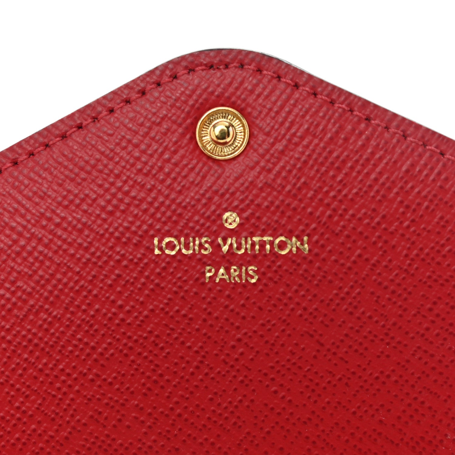 Louis Vuitton Damier Ebene Josephine Wallet Red 6 of 9