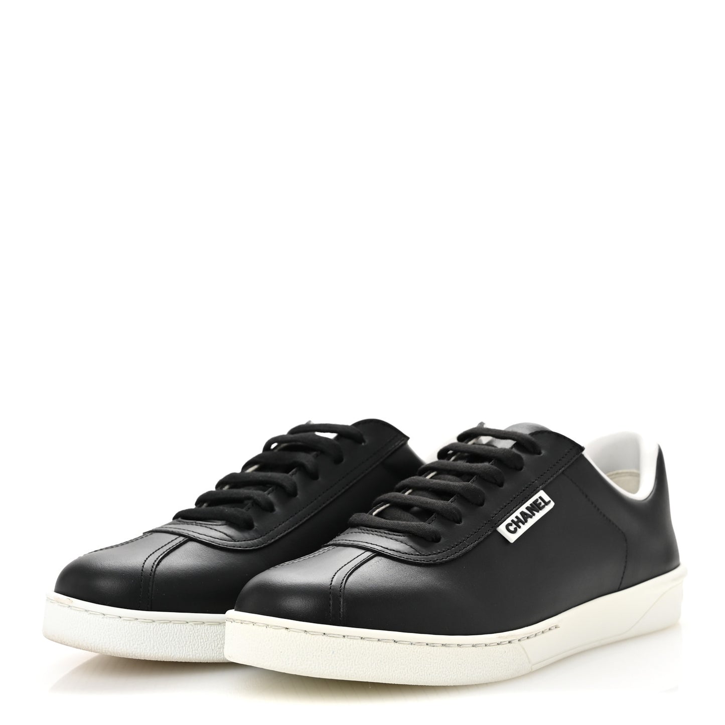 Calfskin CC Womens Sneakers 40 Black
