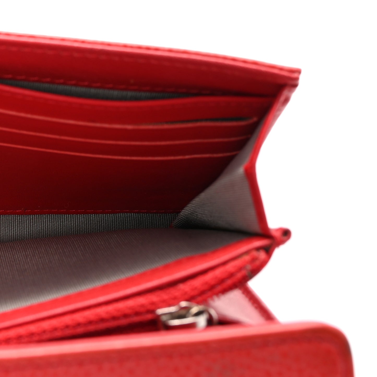 Caviar Timeless CC Large Flap Wallet Red