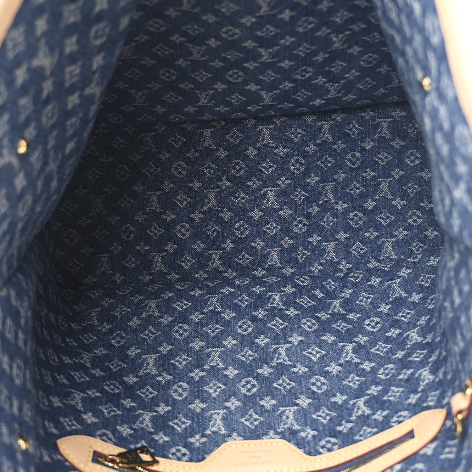 Louis Vuitton Monogram Denim Neo Neverfull MM Blue 6 of 10