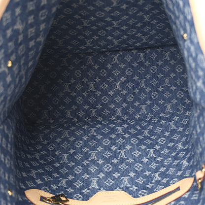 Louis Vuitton Monogram Denim Neo Neverfull MM Blue 6 of 10