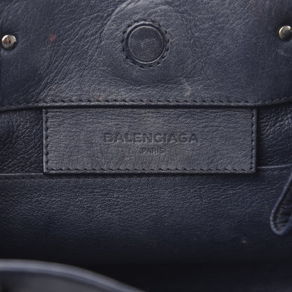 Balenciaga Veau Papier A6 Zip Around Tote Bleu Nuit 6 of 11