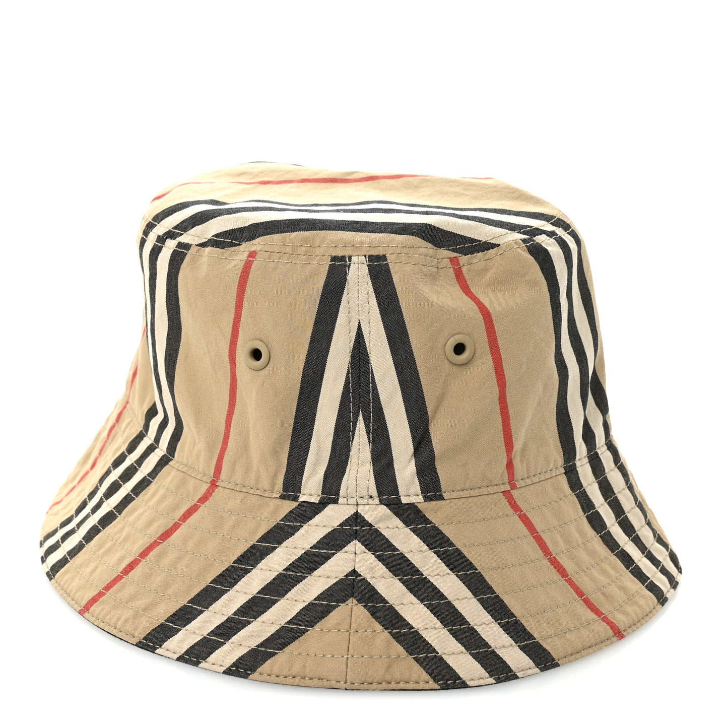 Technical Cotton Vintage Check Bucket Hat S Archive Beige