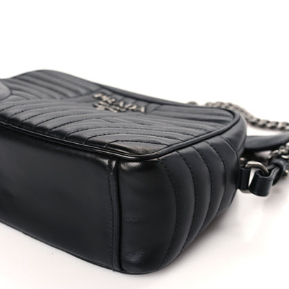 Prada Soft Calfskin Diagramme Camera Bag Black 8 of 9