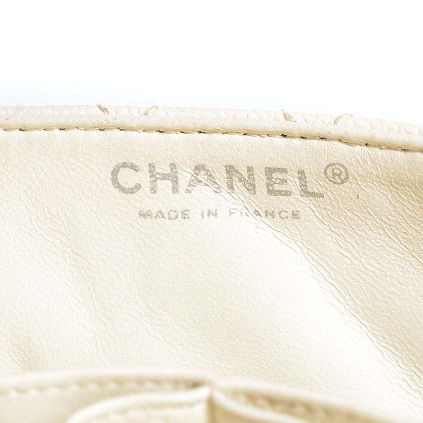 Caviar Quilted East West Flap White