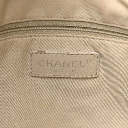 Chanel Grained Calfskin Stitched CC Pocket Tote Navy Blue 5 of 13