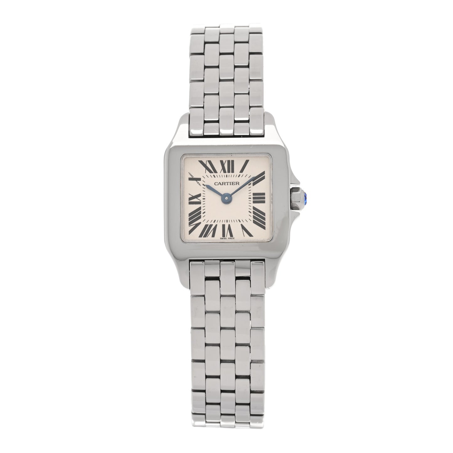 Stainless Steel 20mm Santos Demoiselle Quartz Watch