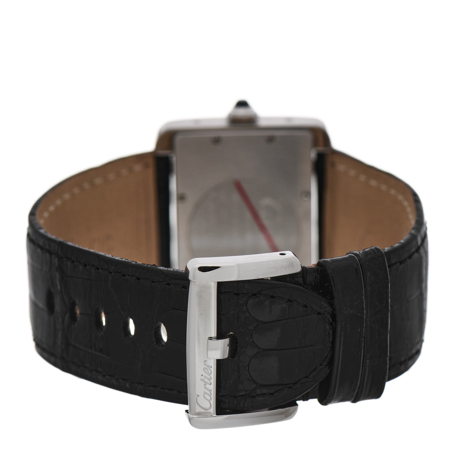 Stainless Steel Alligator 38mm Tank Divan Automatic Watch