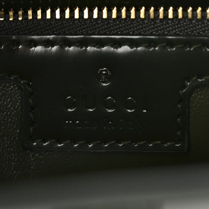 Gucci Glossed Calfskin Small Jackie Shoulder Bag Forest Green 6 of 10