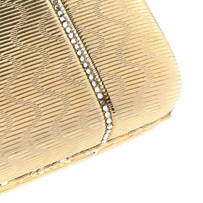 Judith Leiber Crystal Minaudiere Clutch Gold 19 of 25
