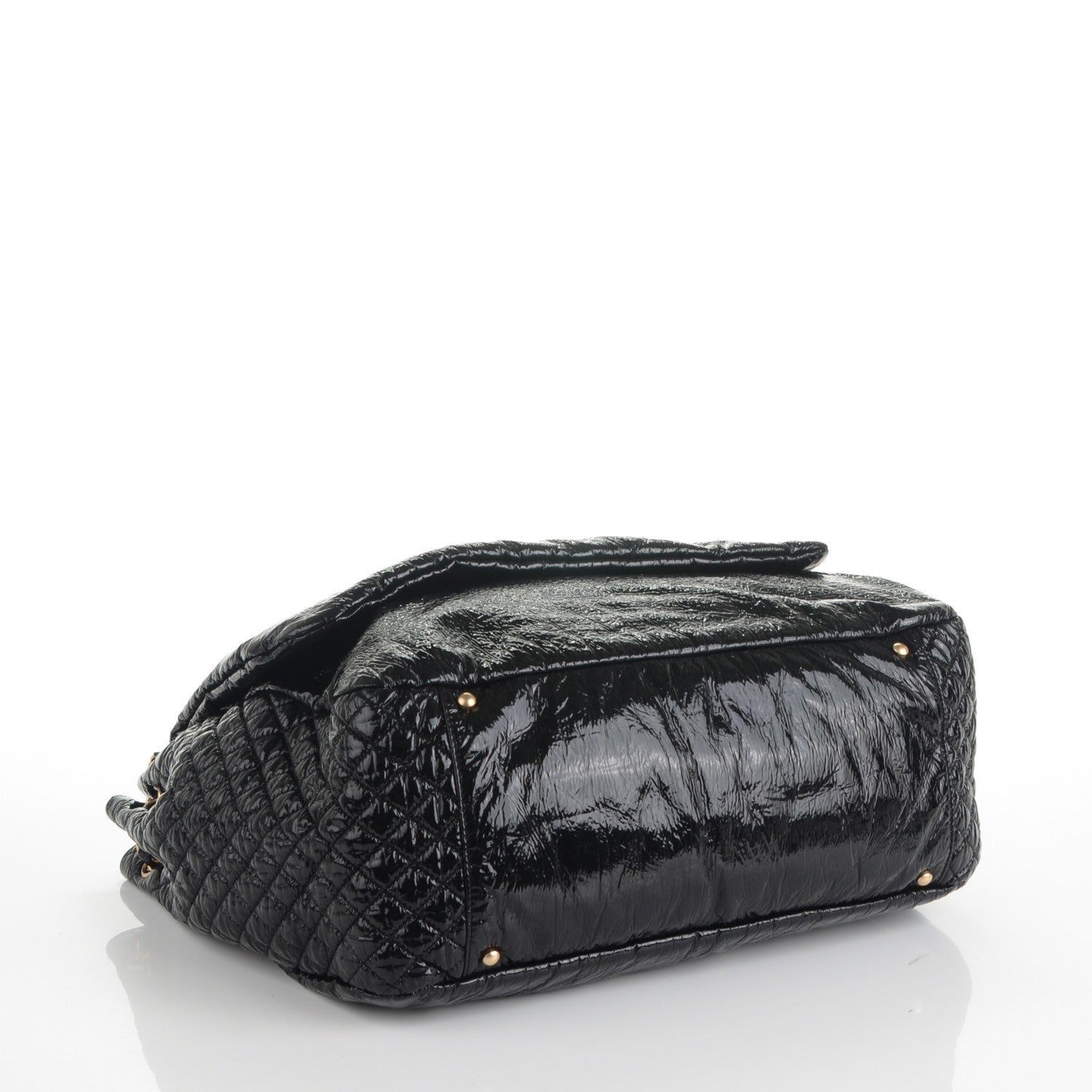 Chanel Vinyl XXL Rock and Chain Flap Black 4 of 7
