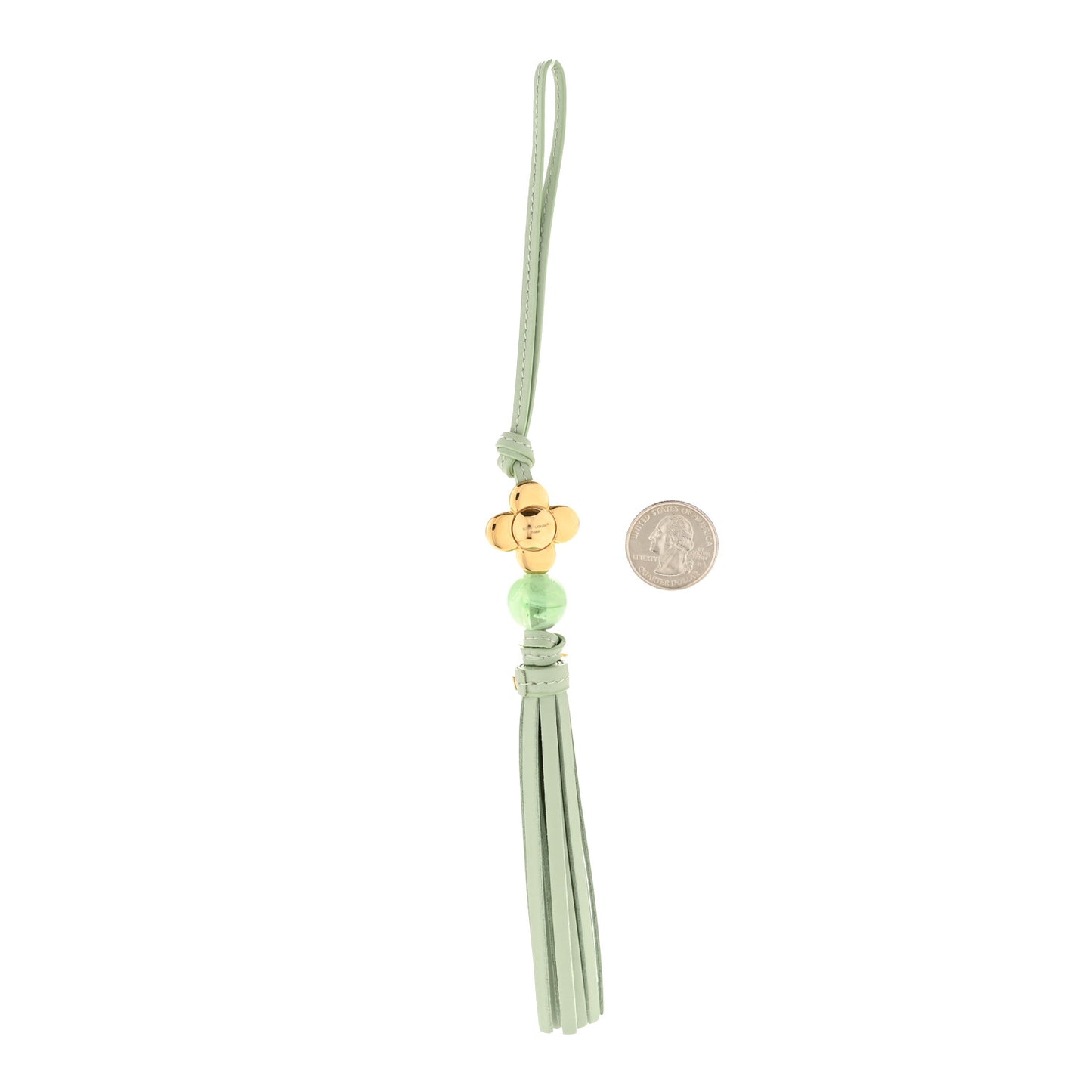 Calfskin Vivienne Energy Bag Charm Green