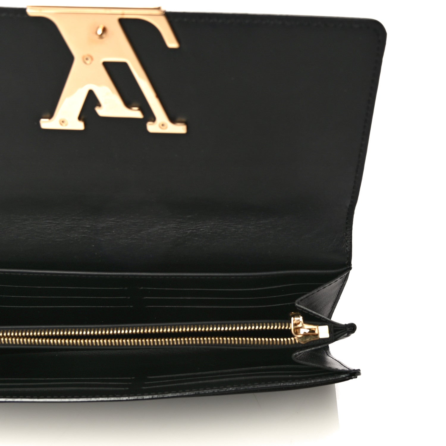 Louis Vuitton Patent Louise Clutch Black 7 of 11