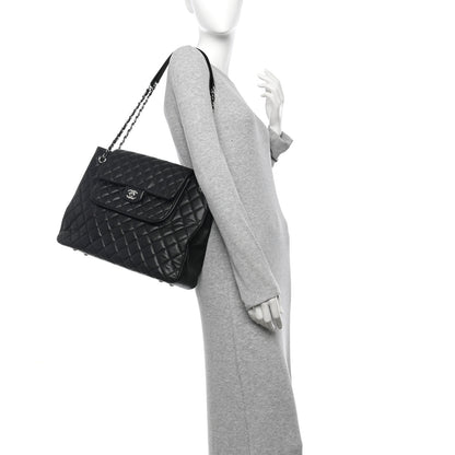 Chanel Caviar Quilted Flap Tote Black 2 of 11