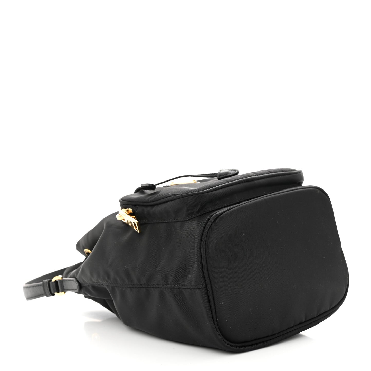 Re-Nylon Duet Drawstring Shoulder Bag Black