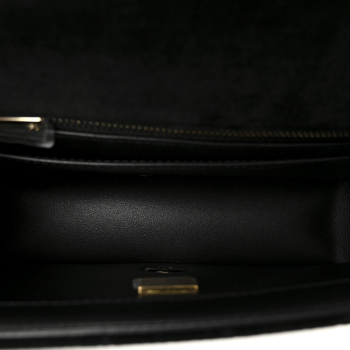 Velvet Quilted Mini Rectangular Pearl Crush Flap Black
