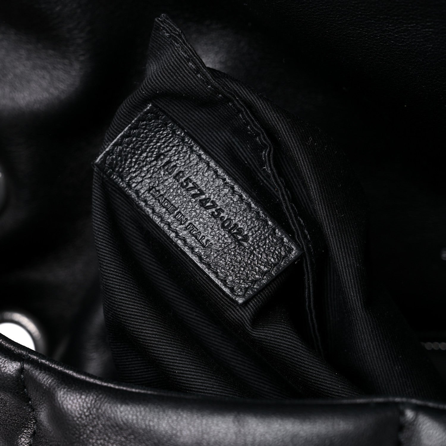 Saint Laurent Lambskin Quilted Medium Loulou Puffer Monogram Chain Satchel Black 8 of 13