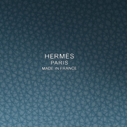 Hermes Taurillon Clemence Picotin Lock 18 PM New Blue Jean 6 of 11