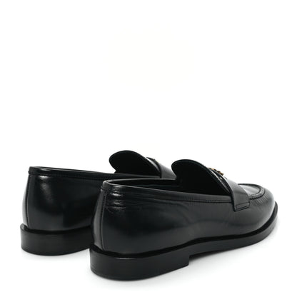 Chanel Shiny Calfskin CC Moccasin Loafers 36 Black 5 of 10