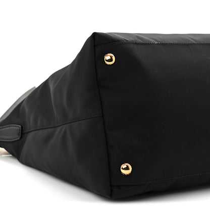 Prada Tessuto Nylon Saffiano Tote Black 17 of 21
