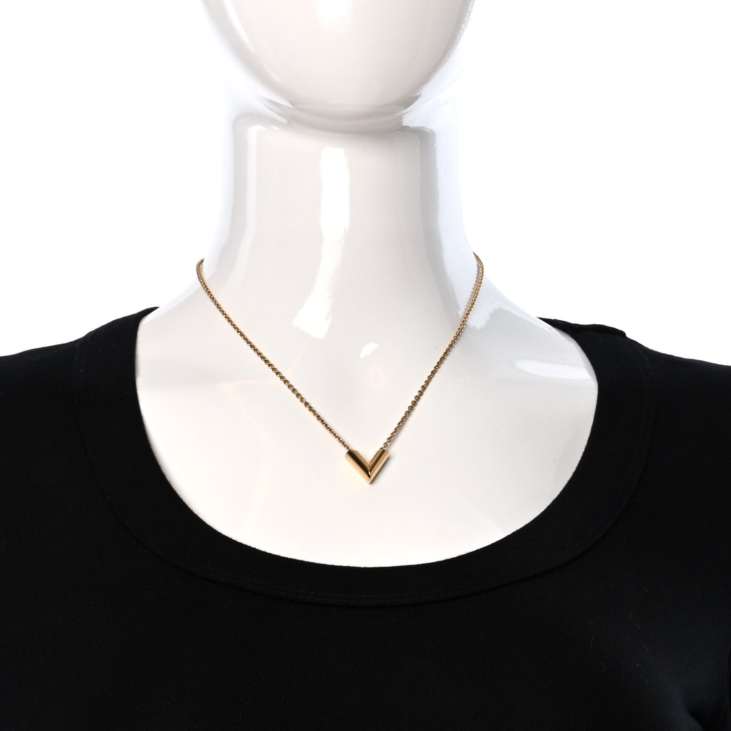 Essential V Necklace Gold