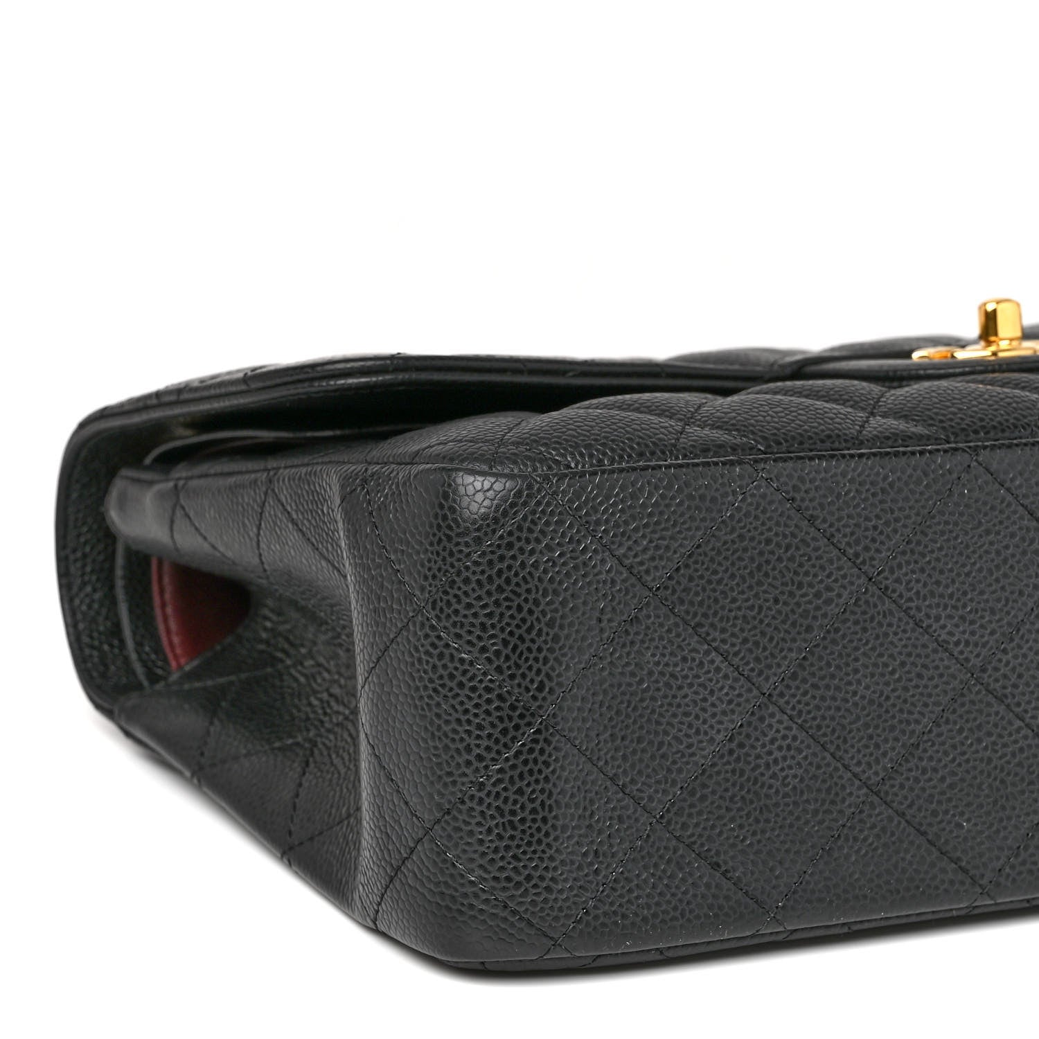 Chanel Caviar Quilted Jumbo Double Flap Black 9 of 10