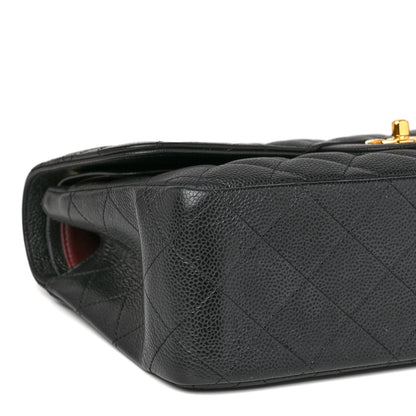 Chanel Caviar Quilted Jumbo Double Flap Black 9 of 10
