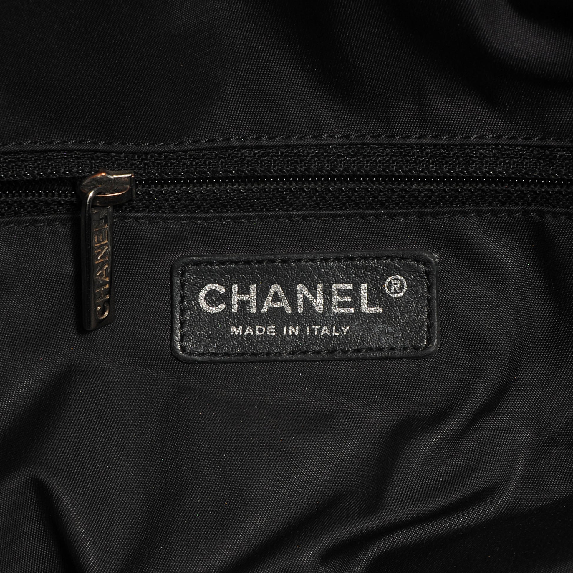 Chanel Coated Canvas Large Paris Biarritz Tote Black 6 of 8